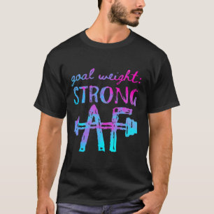 Camiseta Motivação de Workout Af Forte com Peso de Meta