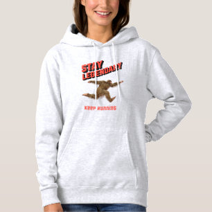 Camiseta Motivação Divertida de Bigfoot Correndo