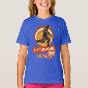 Camiseta Motivação Divertida de Bigfoot Correndo