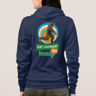 Camiseta Motivação Divertida de Bigfoot Correndo