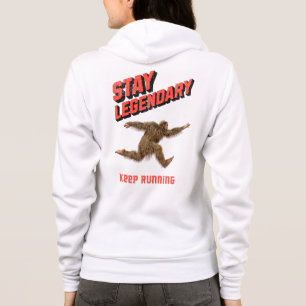 Camiseta Motivação Divertida de Bigfoot Correndo