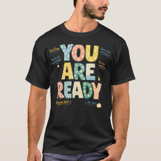 Camiseta Motivação Divertida para o Dia do Teste Você Está