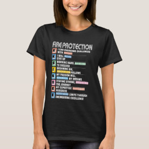 Camiseta Motivação do Engenheiro de proteção contra incêndi