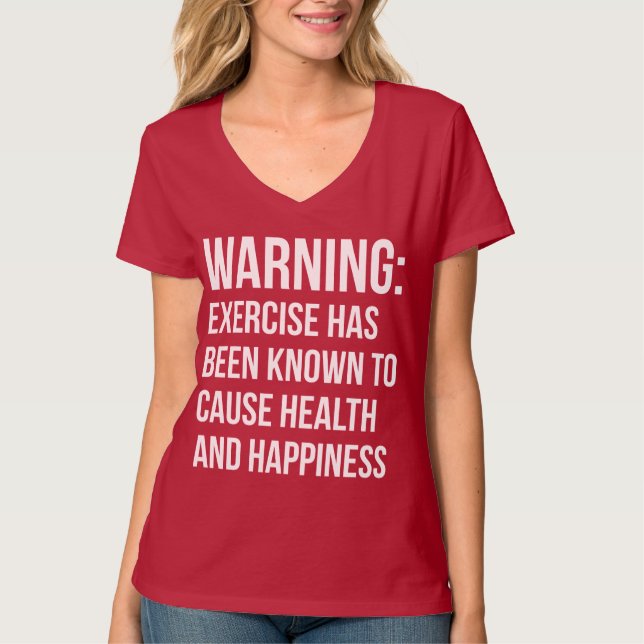 Camiseta Motivação do exercício (Frente)