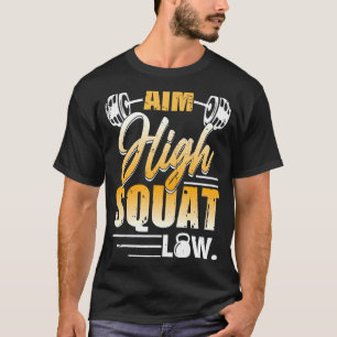 Camiseta Motivação do Exercício de Workout Baixo em Alto Qu