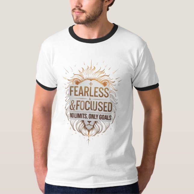 Camiseta Motivação dos leões retrorreflectores Design (Frente)