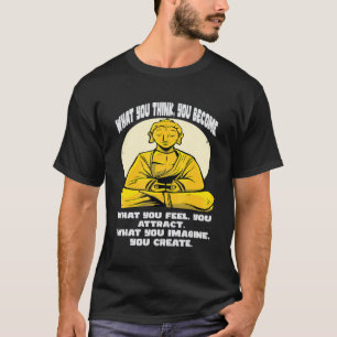 Camiseta Motivação Espiritual Vintage Budista de Ioga Medit