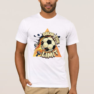 Camiseta Motivação Esportiva Futebol Bola de Fogo Objetivo