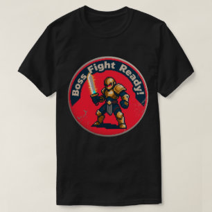 Camiseta Motivação Excêntrica de Gamer – Lute Como um Profi
