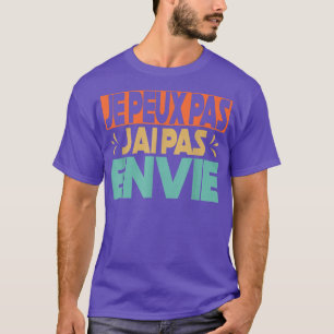 Camiseta Motivação Flemmard Humor Vs Procrastination J'ai