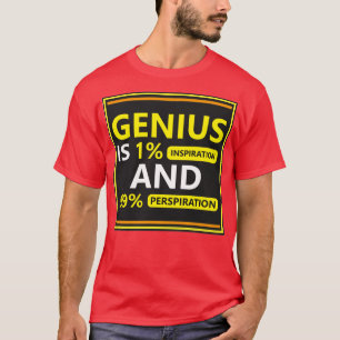 Camiseta Motivação Genius e citação Inspiradora disponíveis