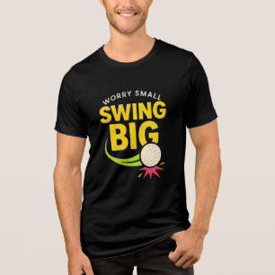 Camiseta Motivação Grande, Preocupada Pequena