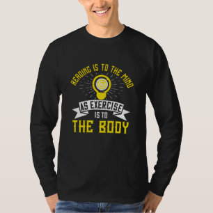 Camiseta Motivação - Ler É Para A Mente