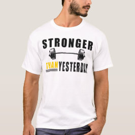 Camiseta Motivação Mais Forte Que Ontem