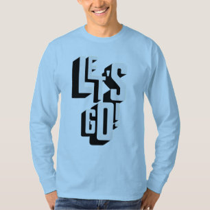 Camiseta Motivação Negra 'Vamos Go!' T-Shir