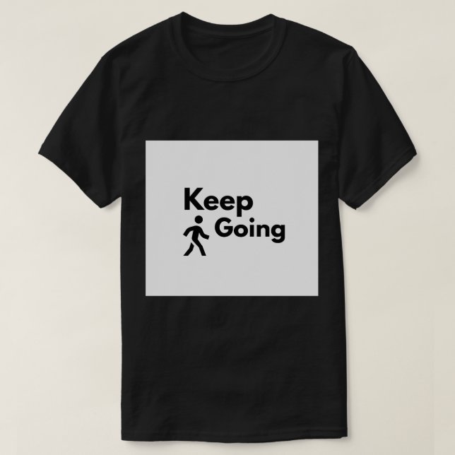 Camiseta Motivação para Academia de Powerlifting Continue S (Frente do Design)