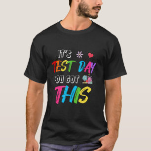 Camiseta Motivação para Teste Aluno Professor É Dia de Test