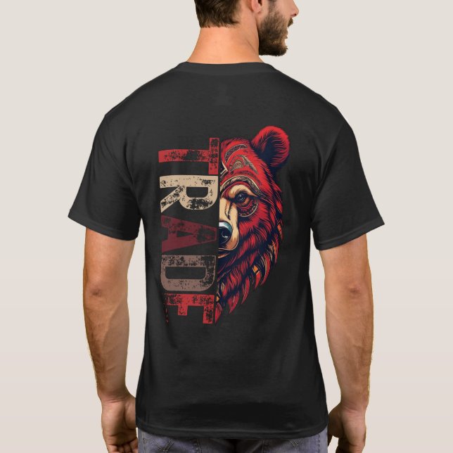 Camiseta Motivação | Próximo modo de pensar | Urso (Verso)