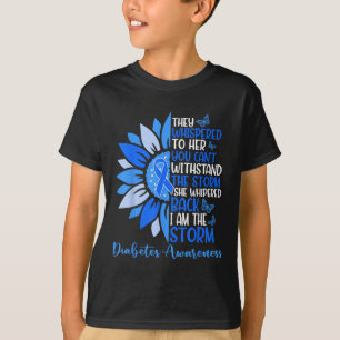 Camiseta Motivação Suporte Esquadrão Diabetes Azuis De Gira