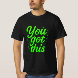 Camiseta Motivação Você Tem Esta Dourada Tipografia De Luxo