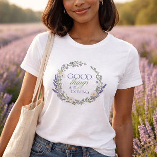 Camiseta Motivacional Boas Coisas Vindo