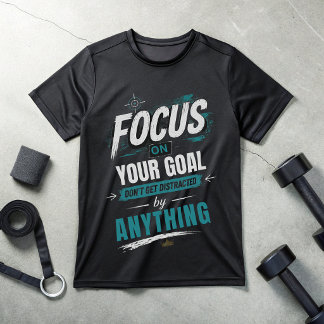 Camiseta Motivacional com Foco no Seu Objetivo ⭐
