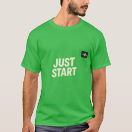 Camiseta Motivacional "COMECE JÁ" – Texto em Frent