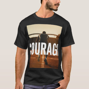 Camiseta Motivacional Coragem Runner, Presente par