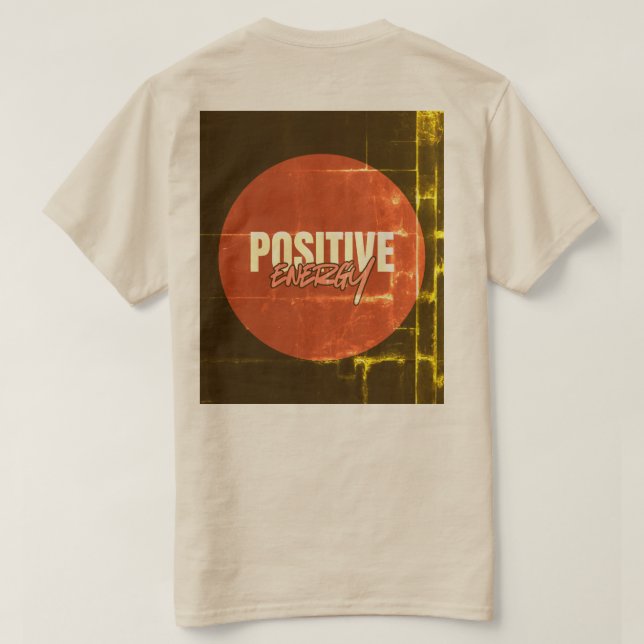 camiseta motivacional de energia positiva (Verso do Design)