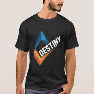 Camiseta Motivacional Destino Geométrico Moderno