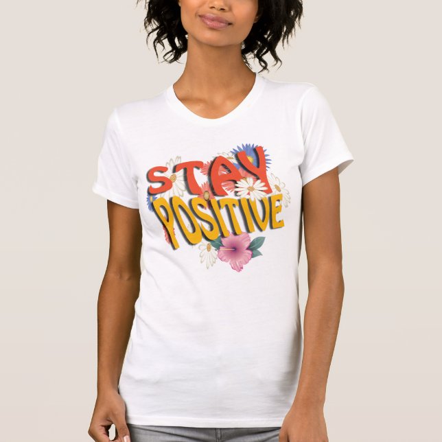 Camiseta Motivacional Floral (Frente)