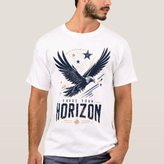 Camiseta Motivacional Gráfica de Águia Patriótica