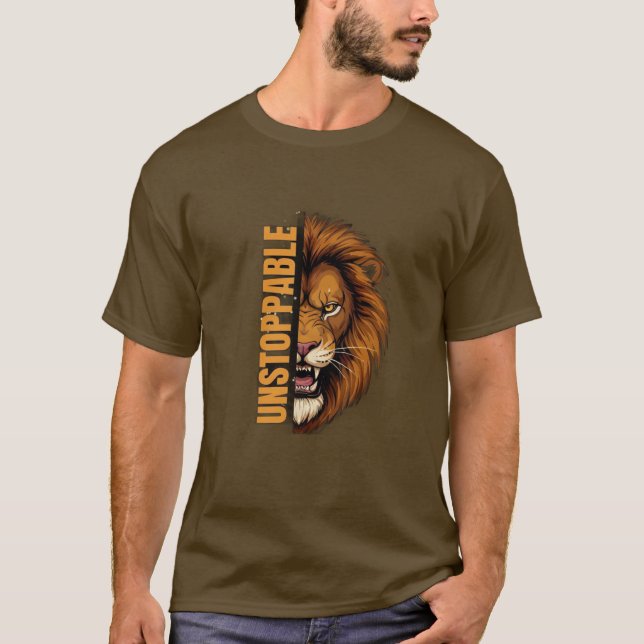 Camiseta Motivacional Leão Imparável | (Frente)