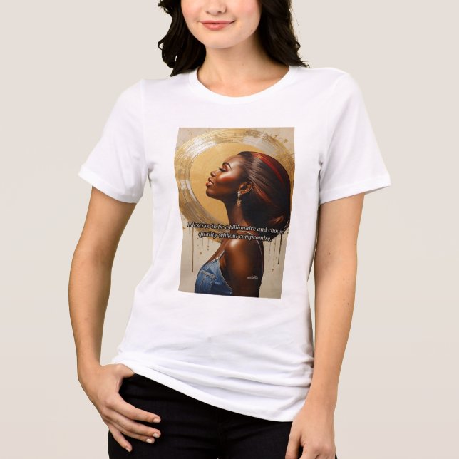 Camiseta Motivacional Mentalidade de Bilionário (Frente)