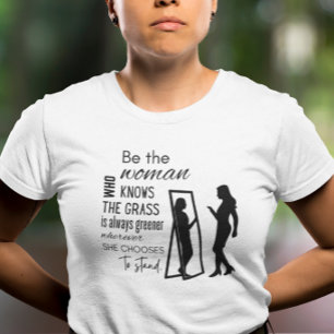 Camiseta Motivacional Onde uma Mulher se Posiciona