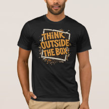 Camiseta Motivacional Pense Fora da Caixa 