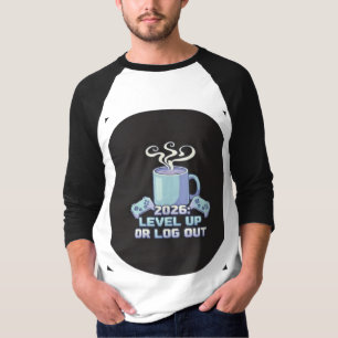 Camiseta Motivacional Suba de Nível ou Desconect