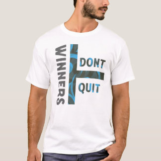 Camiseta Motivacional 'Vencedores Não Desistem' Ar