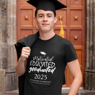 Camiseta Motivado Formado Graduado Graduação