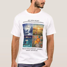 Camiseta Motivational Animal Illustrations & Nature Quotes 
