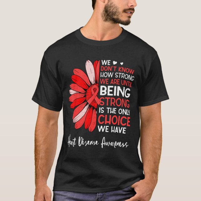 Camiseta Motivational Heart Health Sunflower Heart Disease  (Frente)