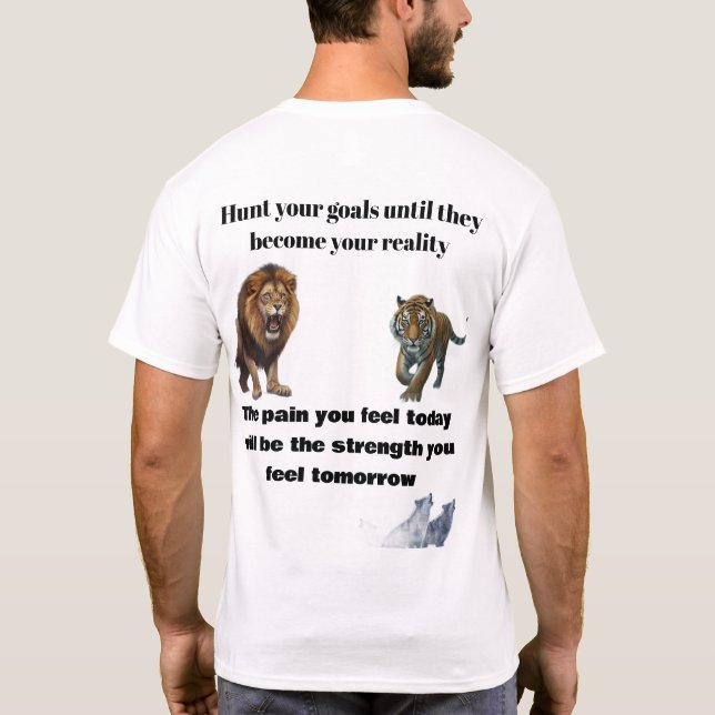 Camiseta Motivational Predator Art (Verso)