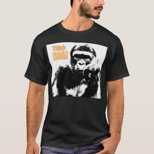 Camiseta Motivational Quote Gorilla Moderno