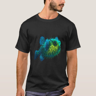 Camiseta Motivo Amante de Peixe Baiacu Peixe Baiacu Mar Oce