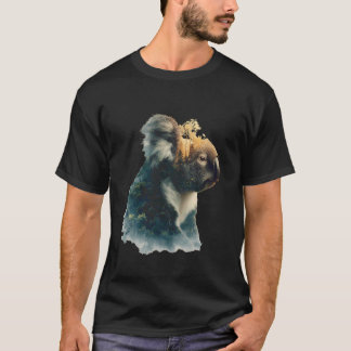 Camiseta Motivo Amante de Urso Koala Vida Selvagem Animal T