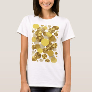 Camiseta Motivo Artístico Artístico Dourado FAPAS Douradas