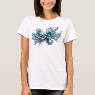 Camiseta Motivo Artístico CLASSIC SILVER SALPICO DE ÁGUA
