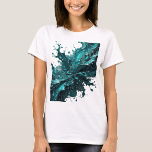 Camiseta Motivo Artístico Crisp Silver BLUE ICE