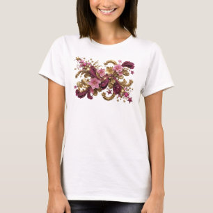 Camiseta Motivo Artístico de ARTE ABSTRATA Laranja Estiloso