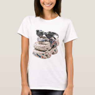 Camiseta Motivo Artístico de ARTE ABSTRATA Prateado Diverti